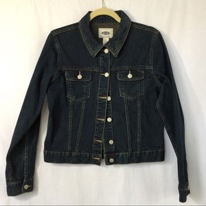 Old Navy Jean Jacket, Dark Blue Wash, Size M